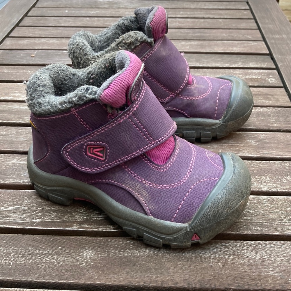 Keen Toddler Winter Hightop Boots Fur Lined Purple | 27-28 or 10